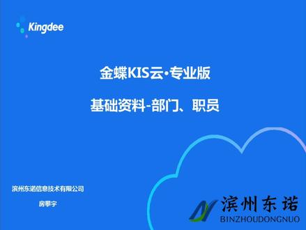 金蝶专业版操作技巧——部门、职员新增技巧 #erp系统使用教程