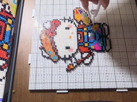 画家kitty+1 谁能不爱这么可爱的kityy啊,毛巾真的让kitty看起来软乎乎的
#拼豆 #创作者扶持计划 #拼豆图纸 #日常vlog#创作扶持中心