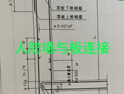 人防工程外墙、内墙与顶板和底板的连接知识讲解,建筑者、朋友们点上关注,一起学习建筑知识。