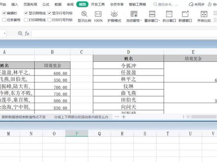 出现了上下两个表格,窗口也出现上下两部分滚动条,怎么回事? #excel技巧 #excel #office办公技巧 #办公技巧 #excel教学 #3月打卡计划