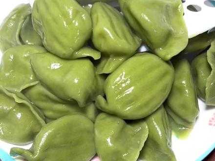 麦苗杂粮饺子,营养好吃又健康#饺子#杂粮搭配