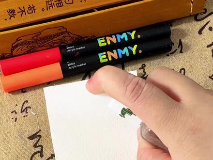 丙烯马克笔画马到成功书签 丙烯马克笔画马到成功书签邪修画法!#画出我的天马行空 #绘画教程 #零基础学绘画 #丙烯马克笔绘画 #恩米丙烯马克笔