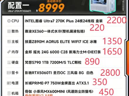 618电脑整机分析 杰之睿第3期 270k 5060TI 8999元 优惠力度900+#杰之睿电脑diy #杰之睿 #270k #618电脑 #5060ti