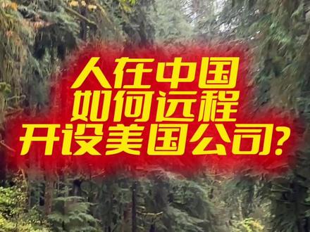 人在中国, 如何远程开设美国公司? #美国公司注册 #注册美国公司 #跨境电商 #跨境电商亚马逊 #美国财税