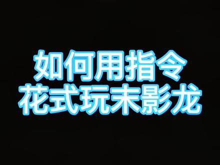 我居然用指令控制了末影龙??#我的世界 #mc指令教学 #mc 外国友人@Ricky冬瓜