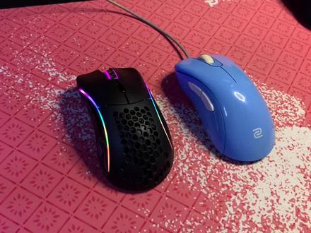 奥丁model D和zowie#游戏外设 #奥丁鼠标 #zowie