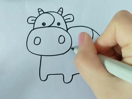 画一头简单的小奶牛 手残党也能学会哦