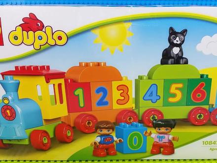 乐高积木拼搭数字小火车,一起玩百变乐高积木玩具