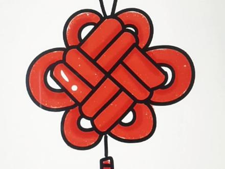 简单画中国结#简笔画#画画教程
