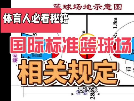 国际标准篮球场的相关规定#篮球场 #科普 #篮球场施工 #知识分享 #篮球🏀