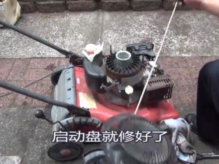 启动拉绳安装 快速维修一台破旧不堪的Firebrand割草机 #汽油机 #园林机械 #割草机 #启动盘 #化油器