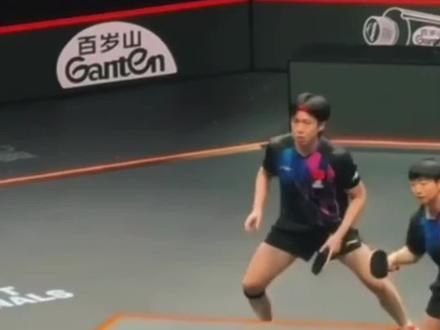 混双老祖掌控全场:加转如玩,莎头同频,莎莎眼神杀超萌#孙颖莎#王楚钦#香港总决赛