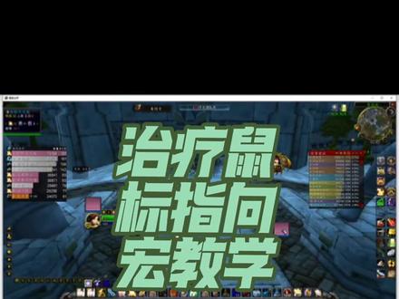 魔兽世界周年服治疗指向宏