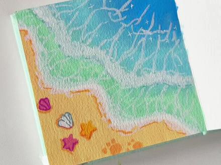 丙烯马克笔解锁|夏日海滩 海风掠过沙滩,浪花层层泛起
小小的画作,藏着一整个夏天的温柔✨
#治愈系 #零基础学画画 #海边风景画 #绘画教程 #慕多星小红心丙烯马克笔
笔:慕多星小红心丙烯马克笔