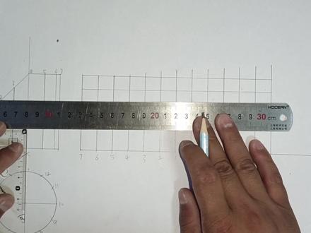 中心斜切圆管的展开图怎么画,小伙教你一招简单的,真的很实用