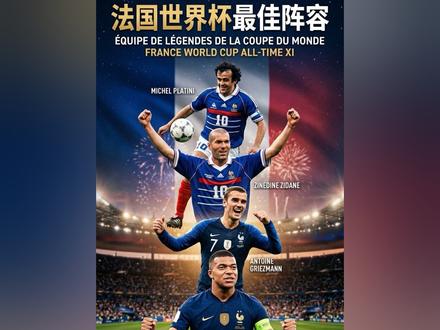 法国世界杯最佳阵容 #齐达内 #姆巴佩 #普拉蒂尼 #格列兹曼 #世界杯