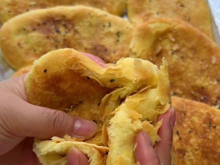 晨光烧饼,学会可以摆摊,正宗配方做法#晨光烧饼 #过年美食