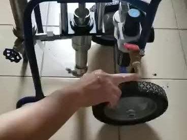 气动式式高压无气喷涂机安装视频