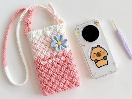 钩针斜挎包:结实的斜纹,触发了温柔