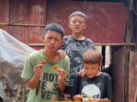 今天给小才做土豆片卷香肠 没想到最后………#我的乡村生活