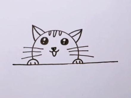 用一元硬币画一只流浪的小橘猫,一学就会!#画画#简笔画#猫咪