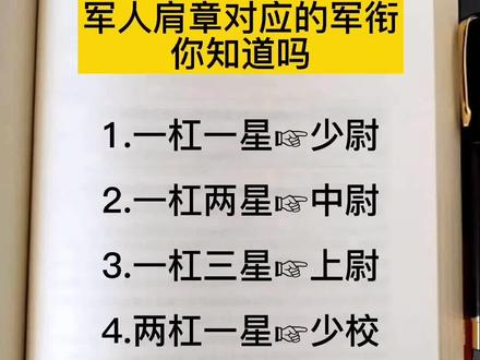 军人肩章军衔你知道吗#上热门