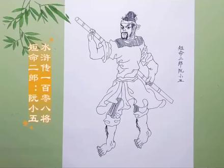 挑战临摹王万春《水浒传》一百零八将人物线描#跟着抖音学画画 #上热搜 #画画其实很简单 #每日一画 #每日分享
