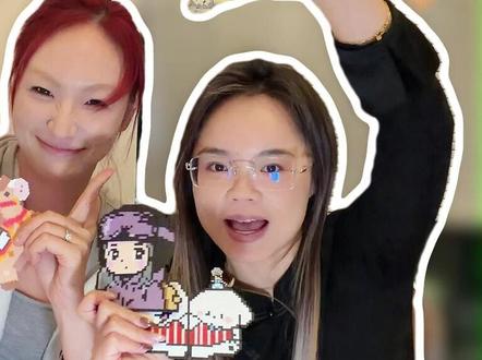 闺蜜拼豆局!拼到天亮真的停不下来!! #拼豆 #闺蜜局嗨翻全场 #拼豆教程