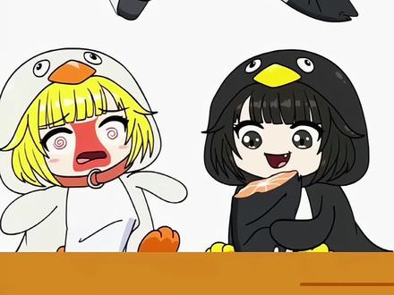 黑色vs白色咕咕嘎嘎美食吃播(动画片)