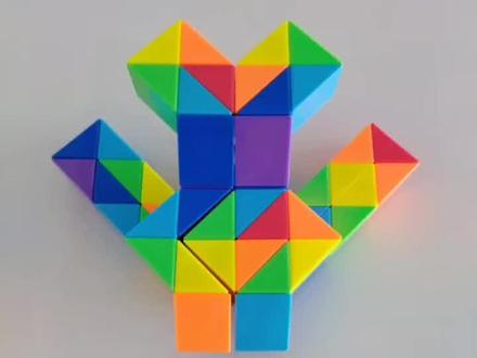 60段魔尺 战斗机 #60段魔尺教程 #魔尺变飞机 #魔尺教程 #益智玩具