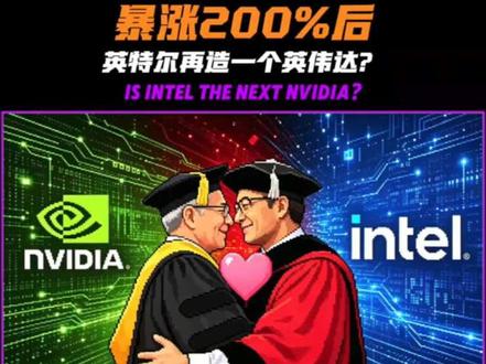 英特尔暴涨百分之200后,陈立武为黄仁勋戴上了博士帽,强强联手,美国这是要再造一个英伟达吗?#英特尔 #英伟达 #美股 #财经 #商业思维
