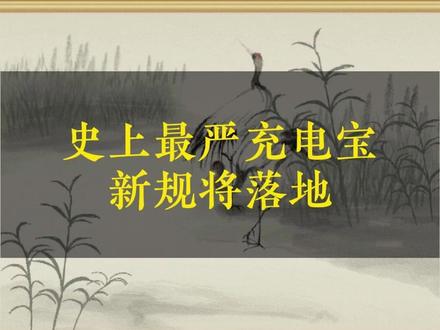 史上最严充电宝新规将落地#股票 #股民 #财经