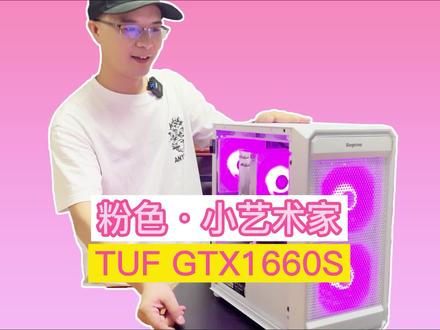 小艺术家·粉色主机搭配R5-5600X 16G 512G TUF GAMING GTX1660S #diy电脑