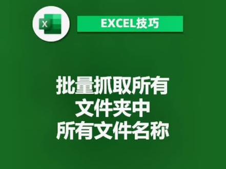 批量抓取多个文件夹下的文件名 #每天学习一点点 #办公软件技巧