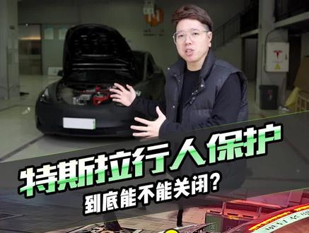 特斯拉行人保护能不能关闭?!你觉得怎么处理!#特斯拉 #model3 #modely