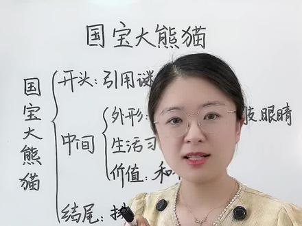 第七单元习作:国宝大熊猫,用上这种思路,简单、新颖,思路清晰。#写作 #大熊猫