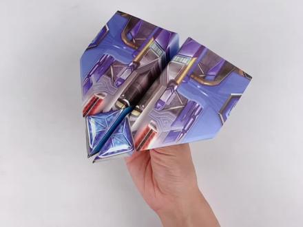 巨翅飞鱼纸飞机的折法教程,能飞行很久的纸飞机,快来学学怎么叠吧~#折纸教程 #折纸玩具