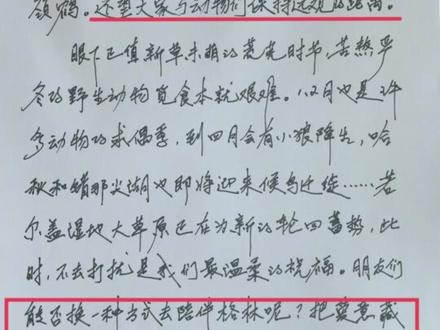 纪录片#重返狼群 官宣大年初三重映,李微漪发布千字手写信回应格林离世#狼王格林 #李微漪 #电影重返狼群春节重映