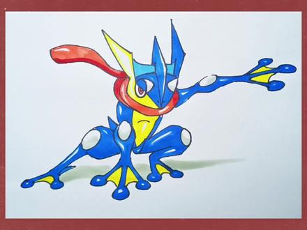 【宝可梦】甲贺忍蛙绘画教程#宝可梦#甲贺忍蛙#绘画教程#神奇宝贝#画画