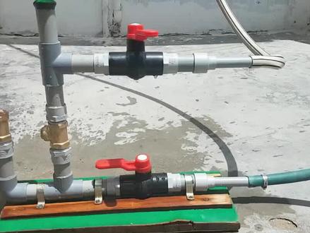 水锤泵的制作方法,简单实用,经济方便,有需要的赶紧做一个吧! #抽水器 #制作过程 #灌溉神器