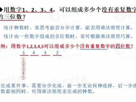 乘法原理例2分析视频 #思维训练