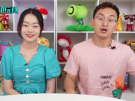 小志盲抽3支彩笔给烈焰霸王龙涂色 心奇爆龙战车