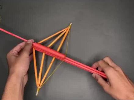 教你用A4纸制作一把小弓箭 #动手能力 #自制玩具 #手工制作 #创意手工 #手工艺术 #手工 #手工diy