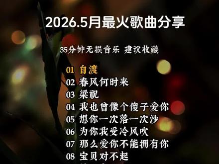 好听又伤感的歌分享 #好听又伤感 #自渡 #春风何时来 #音乐种草计划...