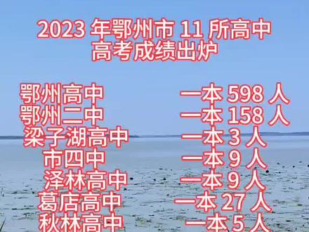 2023 鄂州各所高中成绩出炉