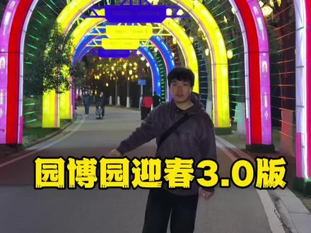 园博园花灯会3.0版本人均几十畅玩一整天 #灯会 #武汉花灯会已开启视觉盛宴 #第十届武汉园博园花灯会 #为了这个镜头特意去了趟武汉 #逛灯会过非遗年
