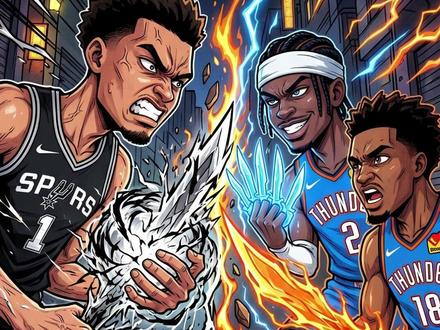 NBA季后赛:西决G3 #NBA季后赛 #文班亚马 #俄克拉荷马城雷霆 #圣安东尼奥马刺 #雷霆vs马刺g3