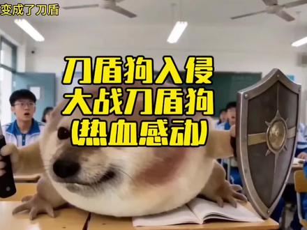 刀盾狗入侵,撒谎的人会变成刀盾狗,结局感动#我的刀盾 #校园 #学生 #热梗合集 #热血
