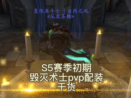 巫妖王之怒S5赛季初期竞技场毁灭术士pvp配装干货版