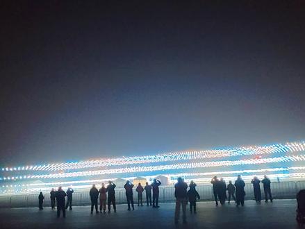 分享无人机表演哈视频有点长拍了16分钟🕰图案设计的漂亮震撼🎉👍